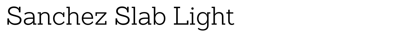 Sanchez Slab Light
